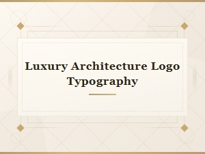 Top Luxury Typography Fonts for Architecture Logo Design